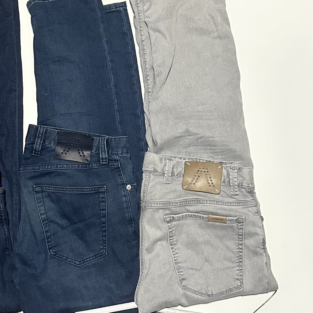 Alberto Jeans 30 W X 32 L Stretch Pipe Fit